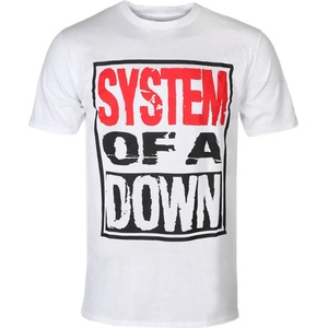 ROCK OFF мъжка тениска System Of A Down - Triple Stack - WHT - ROCK OFF - SOADTS12MW