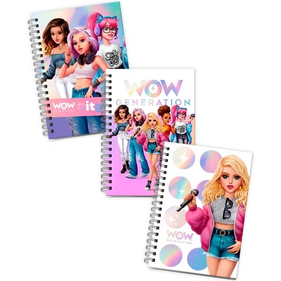Wow generation Тетрадка WOW Generation - А5, 80 листа, aсортимент (WOW00001)