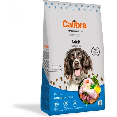 Calibra CALIBRA Premium Line Adult Chicken храна за кучета, гранули, пилешко, 12kg