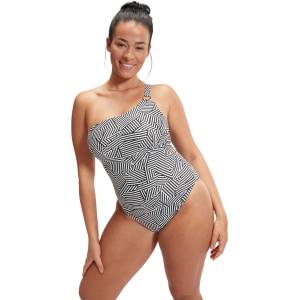 Speedo Цял бански womens shaping printed asymmetric