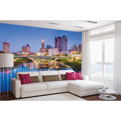 Dimex MA-5-2987 Samolepicí vliesová fototapeta na zeď Panoráma města Columbus rozměry 375 x 250 cm