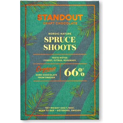Standout Chocolate 66% SPRUCE SHOOTS 50 g