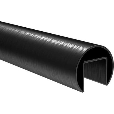 EKOfence Madlo hlinikové držiak skla BLACK ELOX 15379
