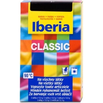Iberia Classic černá barva na textil 25 g