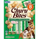 Inaba Foods Churu Bites за кучета, с вкус на пилешко и риба тон, 8x12g