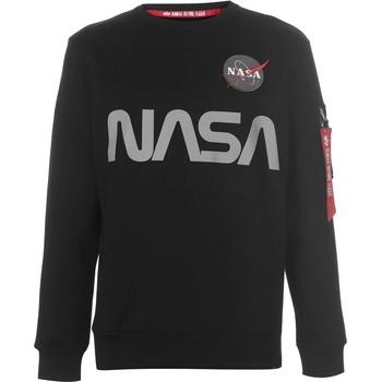 Alpha Industries Блуза Alpha Industries NASA Reflective Crew Sweatshirt - Black