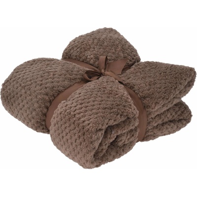 H&L Jemná plyšová deka Taupe 130x170