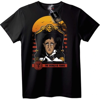 NOONEBRAND Тениска Шеф на Мафията: Светът е Твой - 7XL, Black