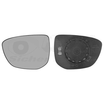 Sklo vonkajżieho zrkadla VAN WEZEL 0984837