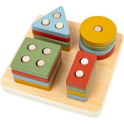 Baby Mix Drevené puzzle s číslami pre najmenších