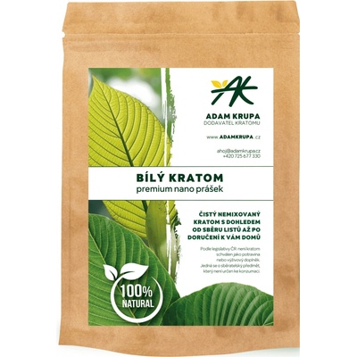 Krupa Kratom Bílý Kratom premium Nano prášek 1000 g – Hledejceny.cz