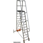 KRAUSE Сгъваема едностранна платформена стълба Krause, Vario Compact, 12 стъпала, основа 1440 м (10833174) (10833174)