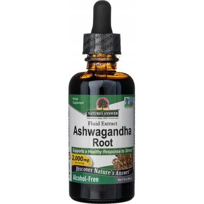 Nature's Answer Ashwagandha indický ženšen bylinné kvapky 60 ml
