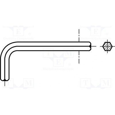 Bossard HEX 0,7mm 32mm 1380869