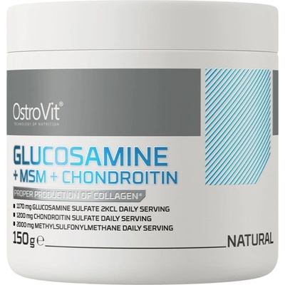 OstroVit Glucosamine + MSM + Chondroitin Powder [150 грама] Неовкусен