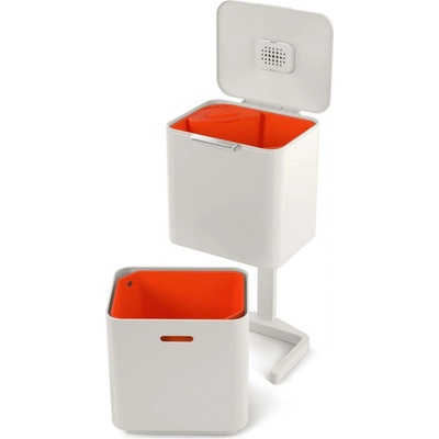 JOSEPH JOSEPH Smart Waste Totem Compact šedý 40 l (30064) nerezový koš na třídění odpadu