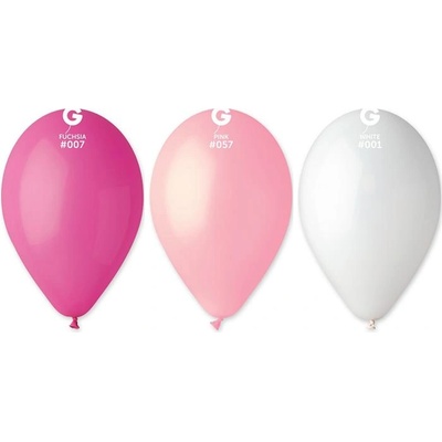 Балон, смесени момичешки цветове, 26 см, розов 10200009-pink (10200009-pink)
