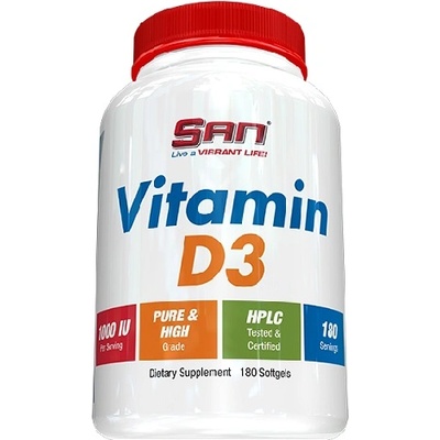 SAN Nutrition Vitamin D-3 1000 IU, 360 Softgels