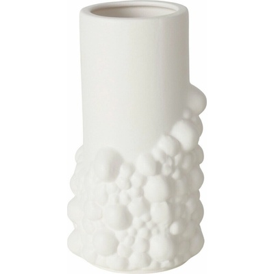 Boltze Hlinená váza BULE, 20,3 cm, biela