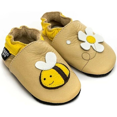 Liliputi detské papučky Soft Paws Beige Bee včielka béžové
