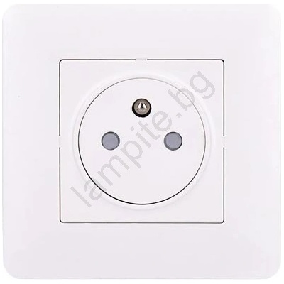 Solight 5B142 - Контакт SLIM PUSH, бял (SL0827)