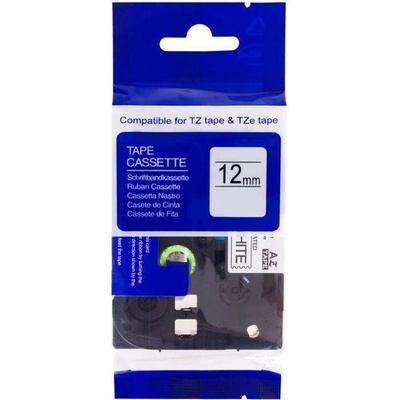 PrintLine kompatibilní páska s Brother TZE-C31 Páska, pro tiskárny štítků, kompatibilní s Brother TZE-C31, 12mm, černý tisk, signální žlutý podklad PLTB63