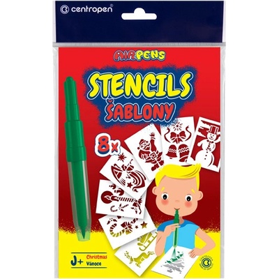 Šablóna pre fúkacie fixky set 8 kusov