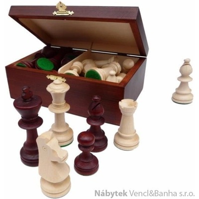 dřevěné turnajové šachové figurky Staunton Nr. 5 167 mad
