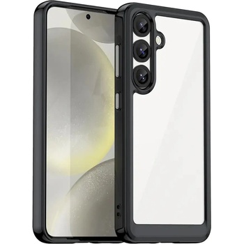 HQWear Кейс Outer Space с гел рамка за Samsung Galaxy S25 - черен (5907769367823)