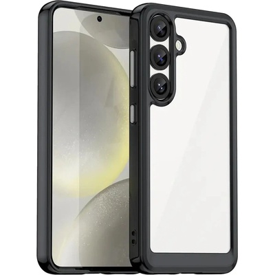 HQWear Кейс Outer Space с гел рамка за Samsung Galaxy S25 - черен (5907769367823)