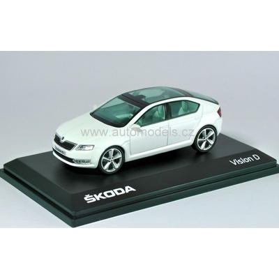 Abrex 2011 škoda Vision D Concept Candi Uni Bílá 1:43
