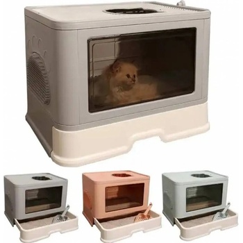 Image 1 of Tiger's Heart Съд за котешка тоалетна закрит с отвор отгоре, с вградена четка и лопатка