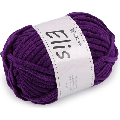 Stoklasa Pletací žinylková příze Elis 100 g Balení: 1 ks, Varianta: 18 (40) fialová tmavá 18 (40) fialová tmavá