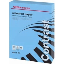 farebný papier Office Depot Contrast A4 intenzívna modrá 80 g