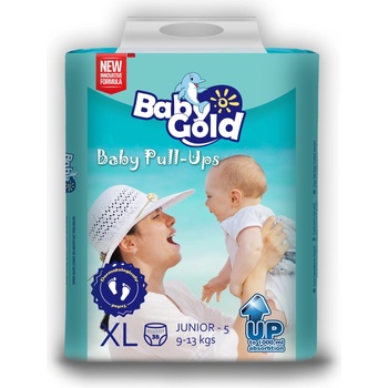 Baby Gold Бебешки златни гащички XL 12-25kg Junior 5 (38бр. ) (553098)