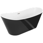 Mexen Montana 180x80 cm black/white/brushed nickel (52011808075-97)
