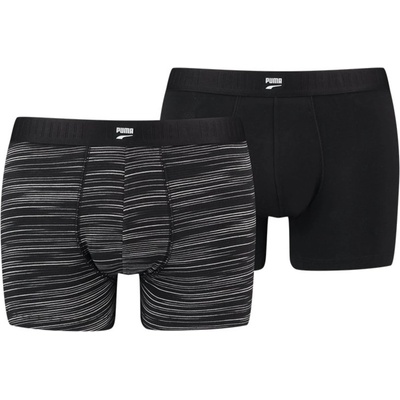 PUMA Боксерки Puma Space Dye Boxer 2Pack Черен Velikost S