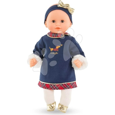 Corolle Calin Margaux Holidays Mon Premier Poupon Corolle vianočná edícia s hnedými klipkajúcimi očami 30 cm