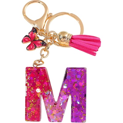 HARAHU Ключодържател Азбука - m / Розова / Пеперуда kp37957 (37957)