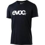 Evoc Мъжка фланелка с къс ръкав за колоездене Evoc T-Shirt Logo T-shirt - Black / White (056-3851-0211)