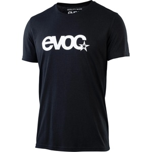Evoc Мъжка фланелка с къс ръкав за колоездене Evoc T-Shirt Logo T-shirt - Black / White (056-3851-0211)
