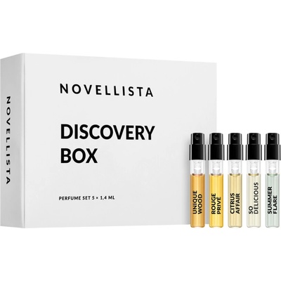 NOVELLISTA Discovery Box Novellista Oud venture 1,2 ml + Novellista Unique wood 1,2 ml + Novellista Rouge privé 1,2 ml + Novellista Blue Fortune 1,2 ml + Novellista Velvet dusk 1,2 ml