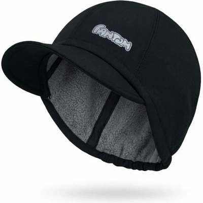 Fantom dětská softshellová čepice bekovka černá