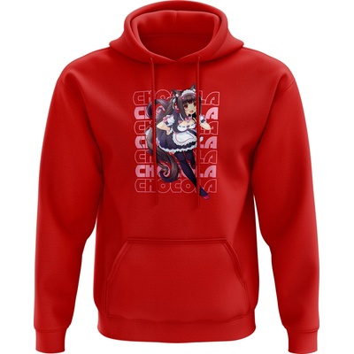 Nekopara mikina Chocola červená