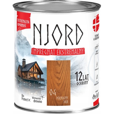 NJORD EXTRÉMNÍ IMPREGNACE NA DŘEVO 12 LET OCHRANY SEVERNÍ DUB 0,75L
