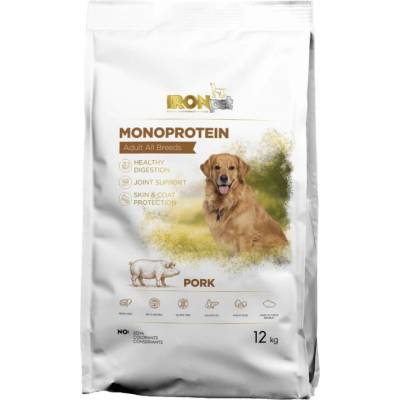 IRONpet Adult All Breeds Monoprotein vepřové 12 kg