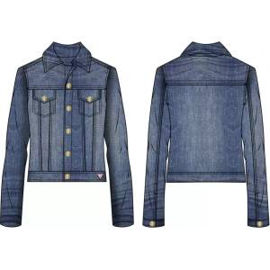 GUESS Деним яке за момиче с изчистен дизайн Guess