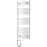 Mexen Ares 1500x600 mm 600W chrome (W102-1500-600-2600-01)