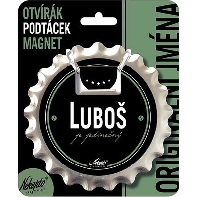 Nekupto Otvírák na pivo, podtácek se jménem - Luboš