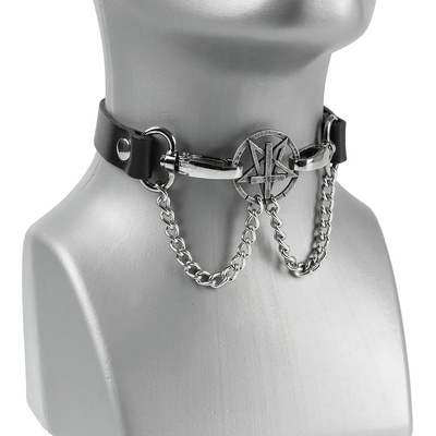 Leather & steel fashion Колие Pentagram - LSF9 17